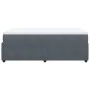Dark gray velvet box spring bed with mattress 120x200 cm by , Beds and slatted bases - Ref: Foro24-3285633, Price: 385,24 €, ...