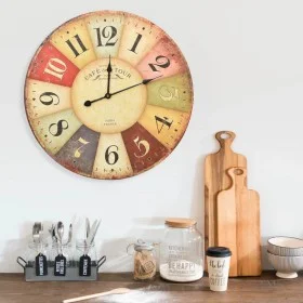 Bunte Vintage-Wanduhr 60 cm von vidaXL, Wanduhren - Ref: Foro24-325181, Preis: 63,91 €, Rabatt: %