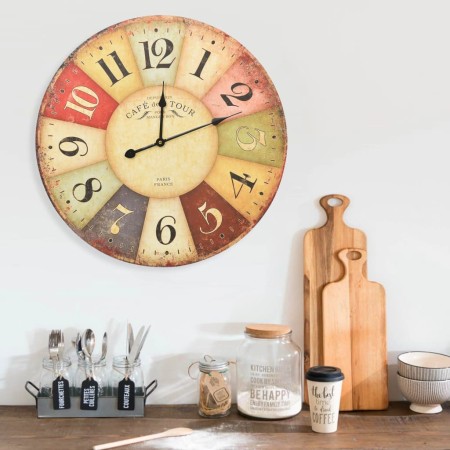 Reloj de pared vintage colorido 60 cm