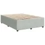 Cama box spring con colchón terciopelo gris claro 140x190 cm de , Camas y somieres - Ref: Foro24-3285638, Precio: 444,36 €, D...