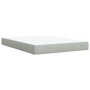 Boxspringbett mit hellgrauem Samtmatratze 140x190 cm. von , Betten und Lattenroste - Ref: Foro24-3285638, Preis: 450,57 €, Ra...