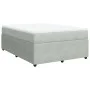 Boxspringbett mit hellgrauem Samtmatratze 140x200 cm. von , Betten und Lattenroste - Ref: Foro24-3285644, Preis: 442,62 €, Ra...