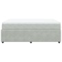 Box spring bed with light gray velvet mattress 140x200 cm by , Beds and slatted bases - Ref: Foro24-3285644, Price: 447,18 €,...