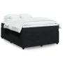 Box spring bed with black velvet mattress 140x200 cm by , Beds and slatted bases - Ref: Foro24-3285646, Price: 489,26 €, Disc...