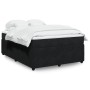 Cama box spring con colchón terciopelo negro 140x200 cm de , Camas y somieres - Ref: Foro24-3285646, Precio: 505,90 €, Descue...