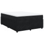 Cama box spring con colchón terciopelo negro 140x200 cm de , Camas y somieres - Ref: Foro24-3285646, Precio: 505,90 €, Descue...