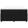 Cama box spring con colchón terciopelo negro 140x200 cm de , Camas y somieres - Ref: Foro24-3285646, Precio: 505,90 €, Descue...