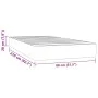 Taschenfederkernmatratze dunkelblaues Samt 80x210x20cm von , Matratzen - Ref: Foro24-4016562, Preis: 117,62 €, Rabatt: %
