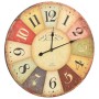 Bunte Vintage-Wanduhr 60 cm von vidaXL, Wanduhren - Ref: Foro24-325181, Preis: 50,71 €, Rabatt: %