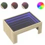 Coffee table with Infinity LED Sonoma oak 70x50x30 cm by , Coffee table - Ref: Foro24-847611, Price: 84,97 €, Discount: %