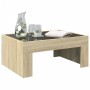 Coffee table with Infinity LED Sonoma oak 70x50x30 cm by , Coffee table - Ref: Foro24-847611, Price: 86,12 €, Discount: %