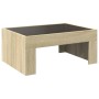 Coffee table with Infinity LED Sonoma oak 70x50x30 cm by , Coffee table - Ref: Foro24-847611, Price: 86,12 €, Discount: %