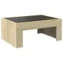 Coffee table with Infinity LED Sonoma oak 70x50x30 cm by , Coffee table - Ref: Foro24-847611, Price: 84,97 €, Discount: %