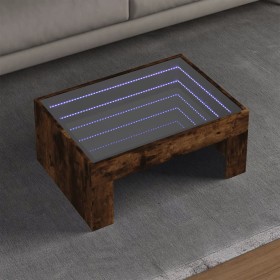 Mitteltisch mit Infinity LED in rauchiger Eiche 70x50x30 cm von , Couchtisch - Ref: Foro24-847613, Preis: 91,26 €, Rabatt: %
