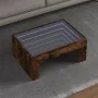 Coffee table with Infinity LED smoked oak 70x50x30 cm by , Coffee table - Ref: Foro24-847613, Price: 89,99 €, Discount: %