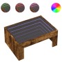 Coffee table with Infinity LED smoked oak 70x50x30 cm by , Coffee table - Ref: Foro24-847613, Price: 91,26 €, Discount: %