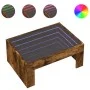 Coffee table with Infinity LED smoked oak 70x50x30 cm by , Coffee table - Ref: Foro24-847613, Price: 89,99 €, Discount: %