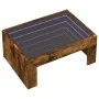 Coffee table with Infinity LED smoked oak 70x50x30 cm by , Coffee table - Ref: Foro24-847613, Price: 89,99 €, Discount: %