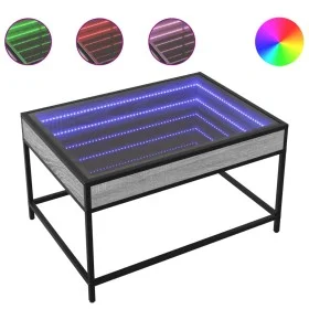 Coffee table with Infinity LED gray Sonoma 70x50x41 cm by , Coffee table - Ref: Foro24-847685, Price: 87,73 €, Discount: %