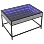 Coffee table with Infinity LED gray Sonoma 70x50x41 cm by , Coffee table - Ref: Foro24-847685, Price: 87,73 €, Discount: %