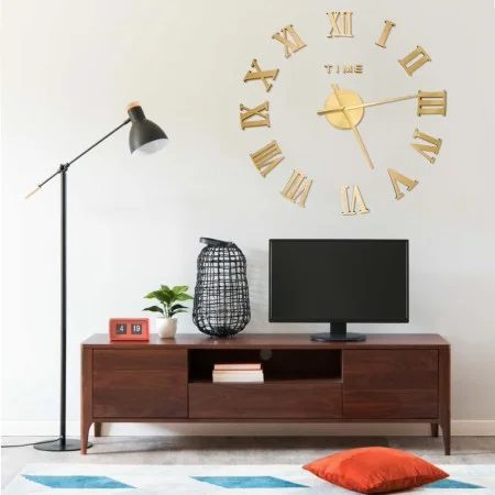 3D wall clock with modern gold design 100 cm XXL by vidaXL, Wall clocks - Ref: Foro24-325160, Price: 20,50 €, Discount: %