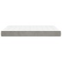Colchón de muelles ensacados terciopelo gris claro 120x210x20cm de , Colchones - Ref: Foro24-4016576, Precio: 183,63 €
