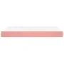 Colchón de muelles ensacados terciopelo rosa 120x210x20 cm de , Colchones - Ref: Foro24-4016581, Precio: 165,30 €, Descuento: %