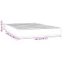 Colchón de muelles ensacados terciopelo rosa 120x210x20 cm de , Colchones - Ref: Foro24-4016581, Precio: 165,30 €, Descuento: %