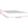 Pocket spring mattress velvet pink 120x210x20 cm by , Mattresses - Ref: Foro24-4016581, Price: 167,94 €, Discount: %