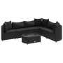 7-piece garden sofa set with black synthetic rattan cushions by , Garden sets - Ref: Foro24-3308379, Price: 481,79 €, Discoun...