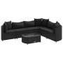 Set de sofás de jardín 7 pzas con cojines ratán sintético negro de , Conjuntos de jardín - Ref: Foro24-3308379, Precio: 495,5...