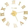3D-Wanduhr mit modernem Golddesign 100 cm XXL von vidaXL, Wanduhren - Ref: Foro24-325160, Preis: 20,50 €, Rabatt: %