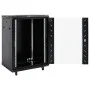 15U 19" IP20 black server rack 53x40x80 cm by , Network storage systems - Ref: Foro24-3307629, Price: 179,58 €, Discount: %