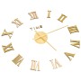 3D-Wanduhr mit modernem Golddesign 100 cm XXL von vidaXL, Wanduhren - Ref: Foro24-325160, Preis: 20,90 €, Rabatt: %