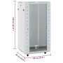 22U 19" IP20 gray server rack 60x60x120 cm by , Network storage systems - Ref: Foro24-3307634, Price: 247,07 €, Discount: %