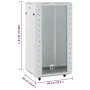 22U 19" IP20 gray server rack 60x60x120 cm by , Network storage systems - Ref: Foro24-3307634, Price: 242,24 €, Discount: %