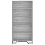 Ingenieurholzregal in Sonoma-Grau, 80x31x169 cm. von , Bücherregale und Regale - Ref: Foro24-3295315, Preis: 93,42 €, Rabatt: %