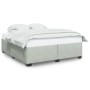 Estructura de cama de terciopelo gris claro 180x200 cm de , Camas y somieres - Ref: Foro24-3284649, Precio: 232,97 €, Descuen...