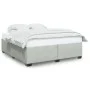 Light gray velvet bed frame 180x200 cm by , Beds and slatted bases - Ref: Foro24-3284649, Price: 231,30 €, Discount: %