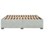 Estructura de cama de terciopelo gris claro 180x200 cm de , Camas y somieres - Ref: Foro24-3284649, Precio: 232,97 €, Descuen...