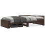 Engineered wood bed frame in brown oak, 75x190 cm. by , Beds and slatted bases - Ref: Foro24-849599, Price: 87,88 €, Discount: %