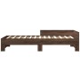 Estructura de cama madera de ingeniería roble marrón 75x190 cm de , Camas y somieres - Ref: Foro24-849599, Precio: 90,62 €