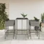 5-piece bar furniture set with gray synthetic rattan cushions by , Garden sets - Ref: Foro24-3203925, Price: 530,03 €, Discou...