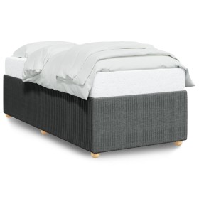 Einzelbettgestell aus dunkelgrauem Stoff von , Betten und Lattenroste - Ref: Foro24-3285072, Preis: 126,57 €, Rabatt: %