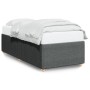 Estructura de cama individual tela gris oscuro de , Camas y somieres - Ref: Foro24-3285072, Precio: 126,46 €, Descuento: %
