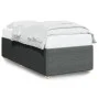Single bed frame in dark gray fabric by , Beds and slatted bases - Ref: Foro24-3285072, Price: 125,80 €, Discount: %