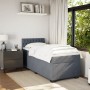 Einzelnes Boxspringbett mit dunkelgrauem Samtmatratze. von , Betten und Lattenroste - Ref: Foro24-3288772, Preis: 347,11 €, R...