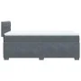 Single box spring bed with dark gray velvet mattress by , Beds and slatted bases - Ref: Foro24-3288772, Price: 353,56 €, Disc...
