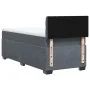 Single box spring bed with dark gray velvet mattress by , Beds and slatted bases - Ref: Foro24-3288772, Price: 353,56 €, Disc...