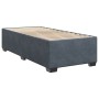 Single box spring bed with dark gray velvet mattress by , Beds and slatted bases - Ref: Foro24-3288772, Price: 347,11 €, Disc...